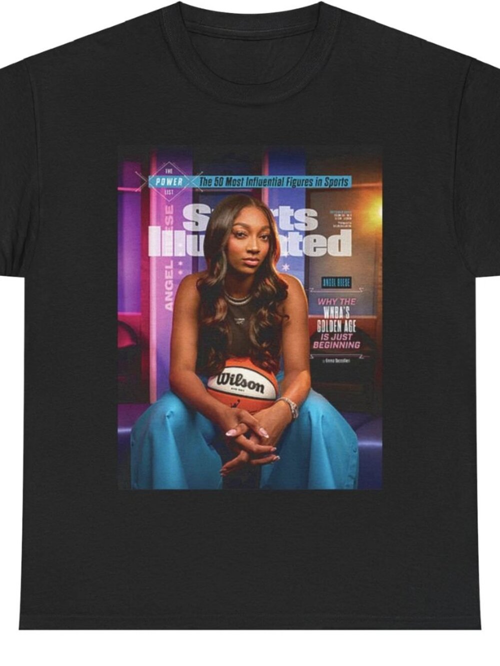 Angel Reese Chicago Sky WNBA Sports Illustrated Cover T Shirt